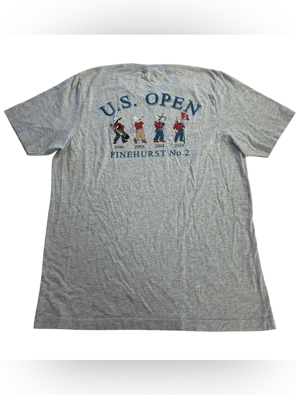 2024 US Open Pinehurst No.2 T-Shirt Men’s Putter Boy Timeline 1999-2024 Golf L